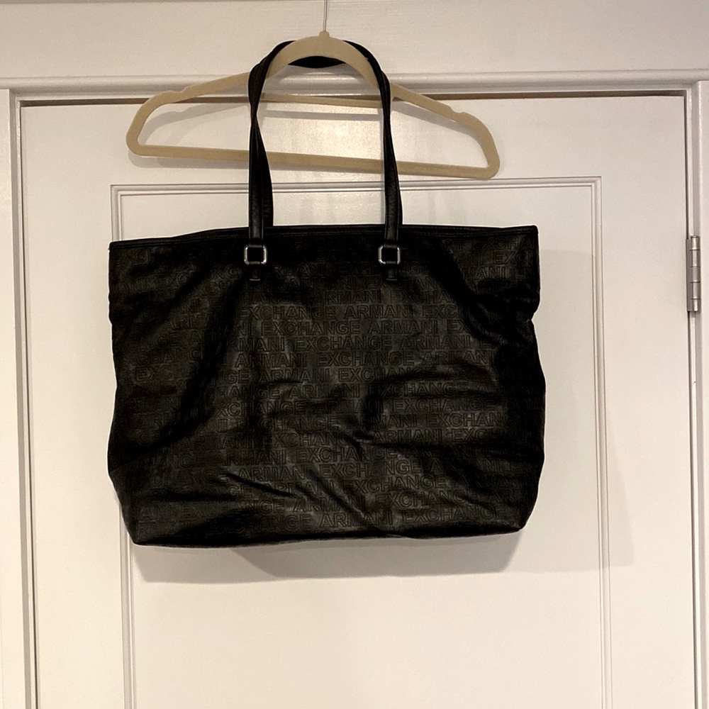 Armani Exchange Black Tote Bag